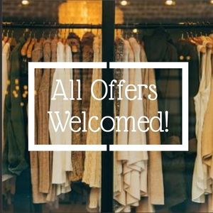 All reasonable offers will be accepted 😁